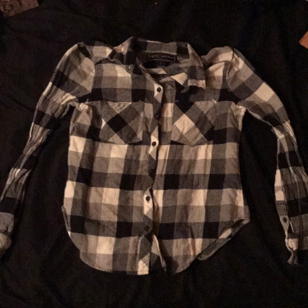 Black, grey, and white Flannel